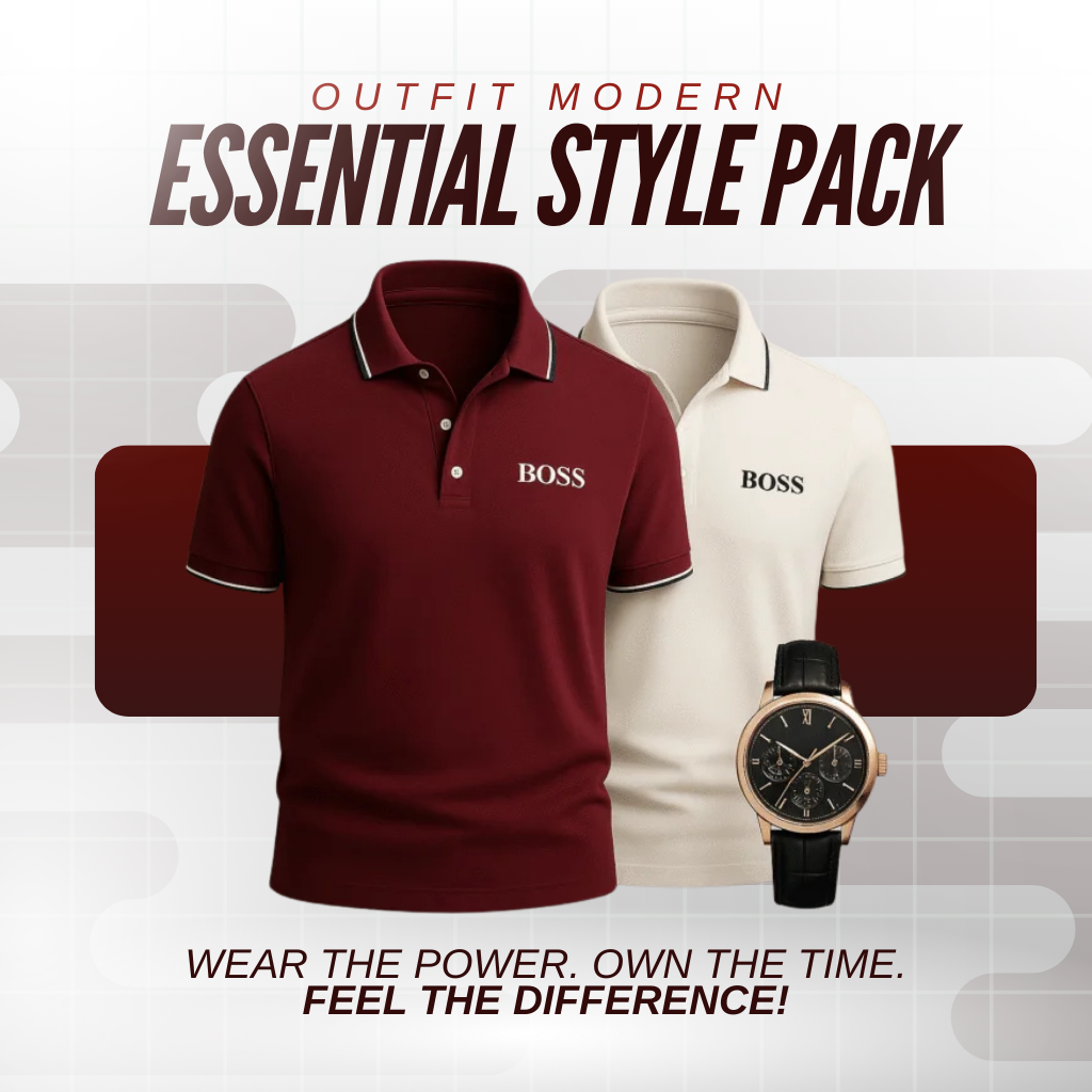 Essential Style Pack – Polo Duo & Wristwatch
